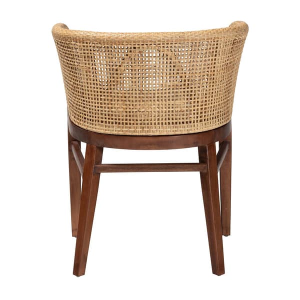 bali & pari Papua Modern Bohemian Acasia Wood Dining Chair