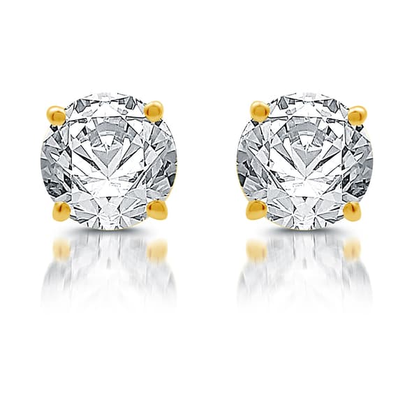 Nova Star&#40;R&#41; 1/2ctw. Lab Grown Diamond Prong Set Stud Earrings - image 