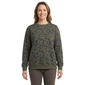Petite Architect(R) Long Sleeve Fleece Swirly Floral Sweatshirt - image 1