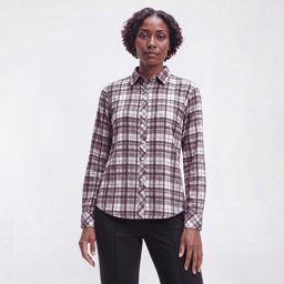 Plus Size Hasting & Smith Long Sleeve Plaid Flannel - Tulipwood