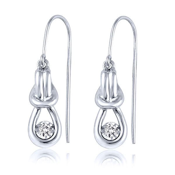 Diamond Classics&#40;tm&#41; Dangle Diamond Fashion Earrings - image 