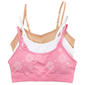 Girls (7-16)Rene Rofe(R) Gracie 3pk. Floral/Solid Seamless Bralette - image 1
