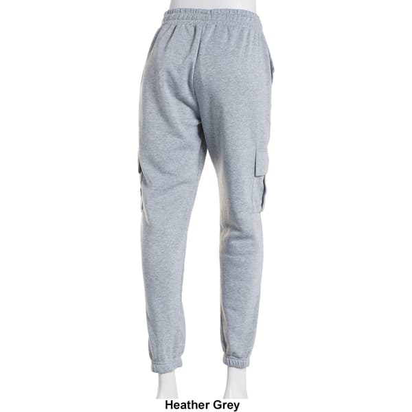 Juniors No Comment Fleece Cargo Pocket Jogger Sweatpants