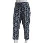 Womens Per Se 21in. Ikat Print Capri Pants - image 1