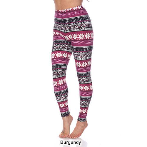 Womens White Mark Snowflake Leggings