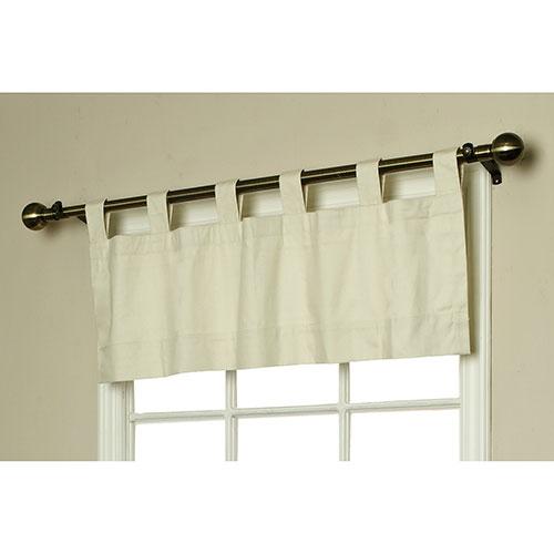 Weathermate Tab Valance - Natural - 40x15
