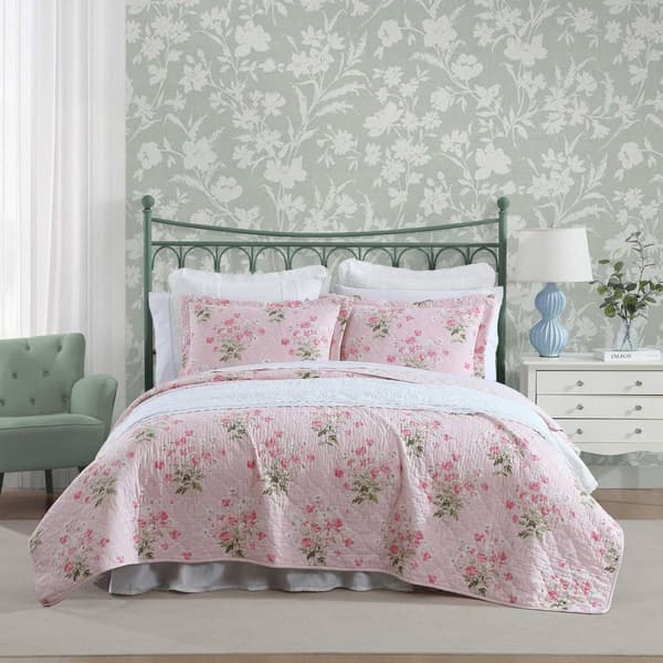 Laura Ashley Veronicas Bouquet Cotton Quilt Set