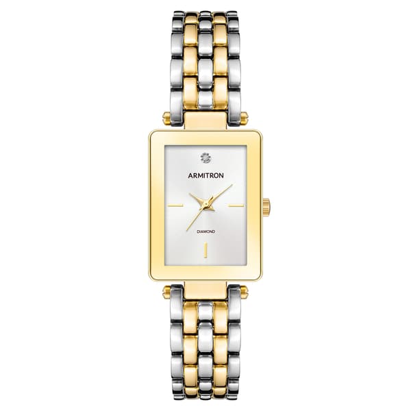 Womens Armitron Two-Tone Diamond Accent Watch - 75-5769SVTT - image 