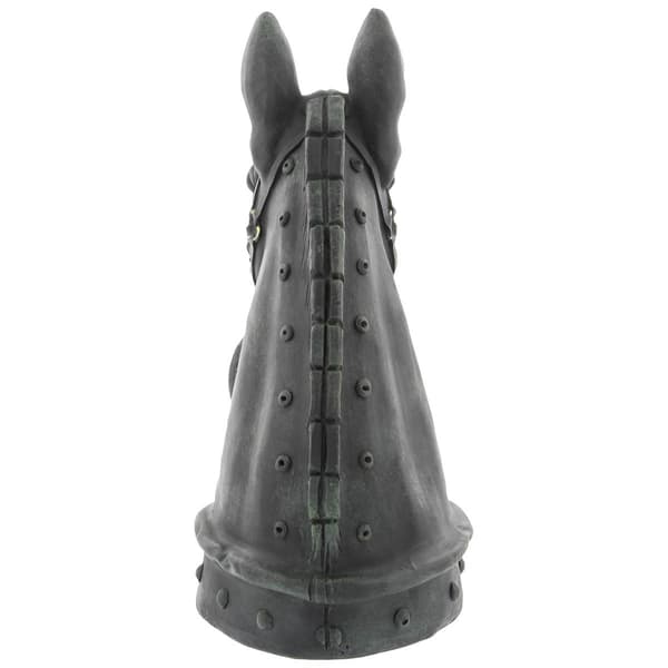 9th & Pike&#174; Black Polystone Horse Head Sculpture