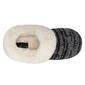 Womens Cuddl Duds&#174; Twist Knit Faux Fur Collar Slippers - image 4