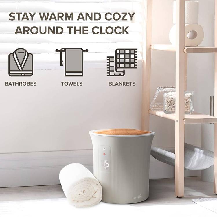 LiveFine Small Bucket Style Electric Towel Warmer