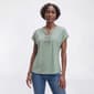 Womens Love Scarlet Grommet Dolman Crystal Solid Blouse - image 1