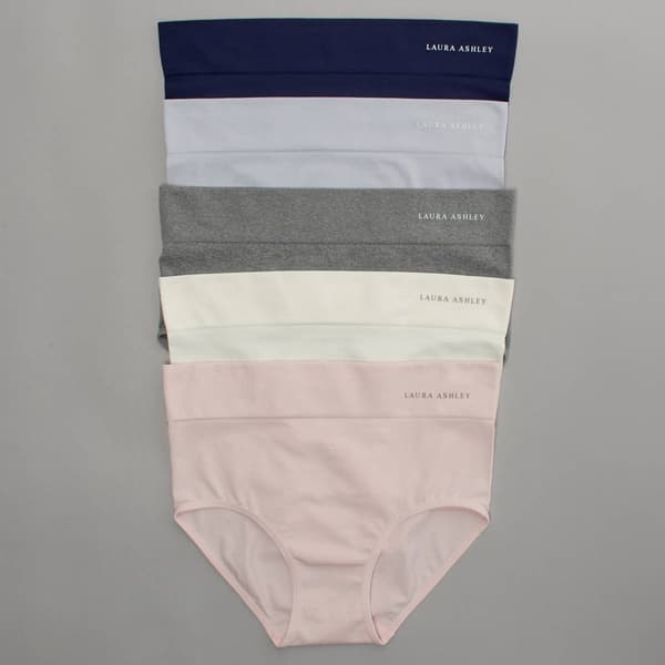 Womens Laura Ashley(R) 5pk. Seamless Briefs Panties LS5116-5PKM
