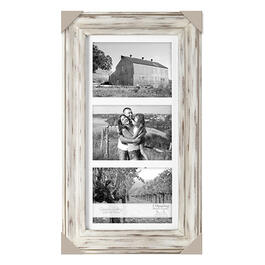 Malden Whitman 3 Picture Whitewashed Picture Frame - 5x7