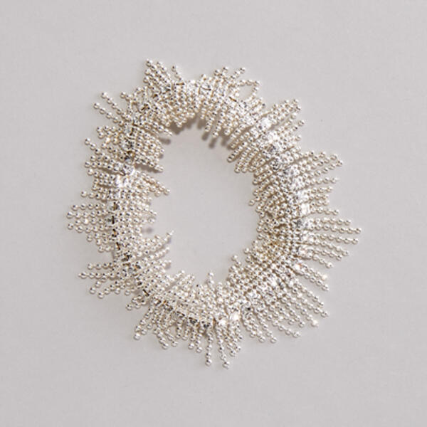 Rosa Rhinestones Fringe Stretch Bracelet - image 