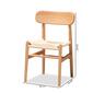 Baxton Studio Raheem Brown Hemp & Wooden 2pc. Dining Chair Set - image 9