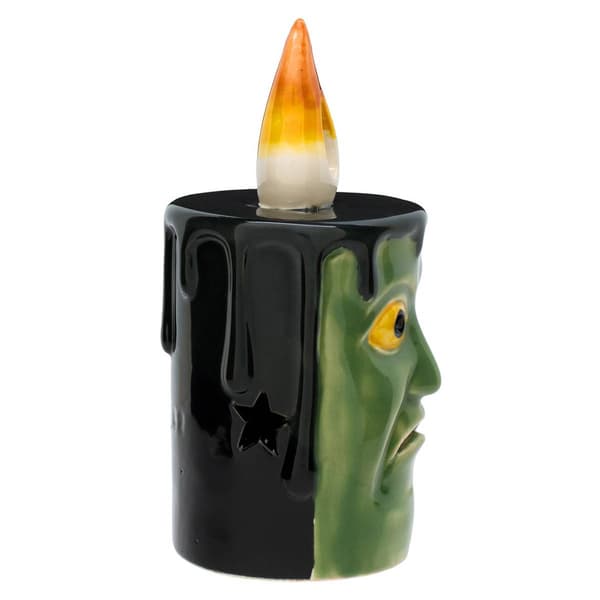 National Tree Frankenstein Porcelain LED Candle - Set of 2