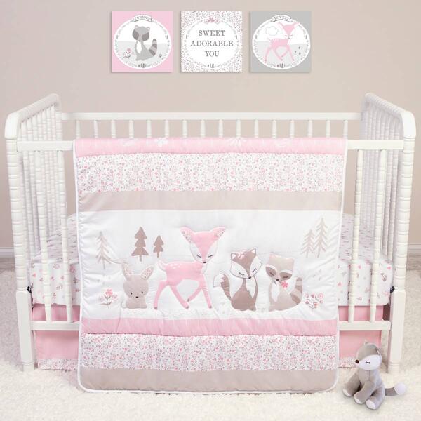Sammy & Lou&#40;R&#41; Sweet Forest Friends 4pc. Crib Bedding Set - image 