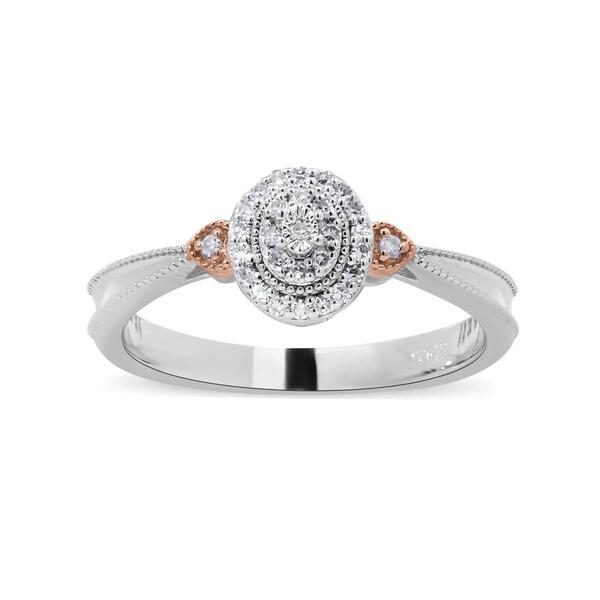 Nova Star&#40;R&#41; Two-Tone 1/10ctw. Lab Grown Diamond Promise Ring - image 
