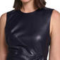 Womens Calvin Klein Sleeveless Twist Front Pleather Sheath Dress - image 5