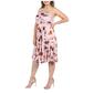Plus Size 24/7 Comfort Apparel Floral Strapless A-Line Dress - image 3