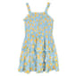 Girls &#40;7-16&#41; Rare Editions Sleeveless Smocked Ruffle Lemon Dress - image 2