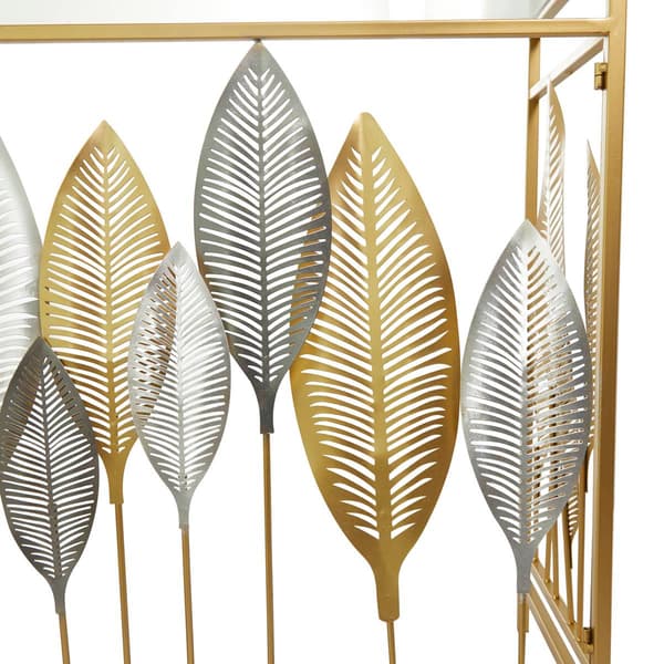 9th & Pike® Gold-Tone Metal Contemporary Console Table