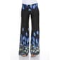 Womens White Mark Print Palazzo Pants - Peacock - image 1