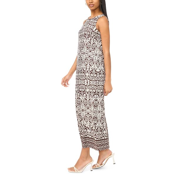 Womens MSK Sleeveless Scroll Maxi Dress