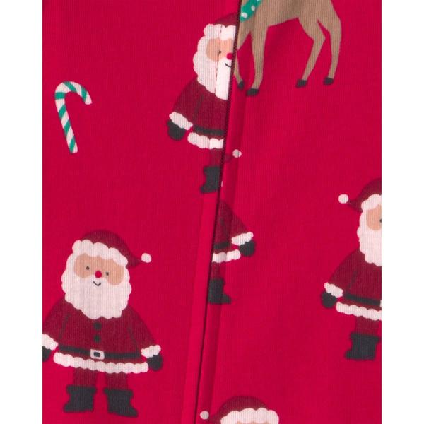 Baby Unisex (12-24M) Carter''s® Santa Christmas Footed Pajamas