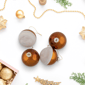 Northlight 4ct. Dual Color Glass Christmas Ball Ornaments - image 3