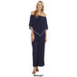 Womens MSK Off Shoulder Rhinestone Trim Jumpsuit - image 4