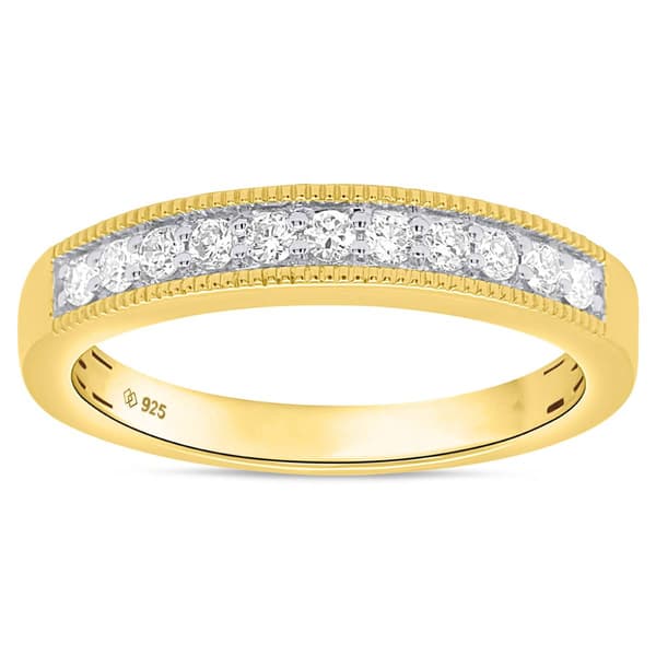 Nova Star(R) Yellow Gold 1/4ctw. 11 Lab Grown Diamonds Band Ring