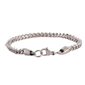 Mens Iron Saints 5mm Box Chain Link Silver-Tone Bracelet - image 1