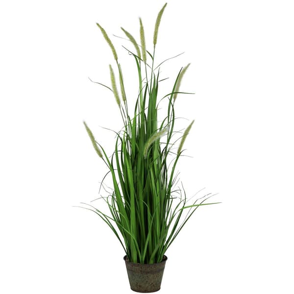Northlight Seasonal 36in. Artificial Onion Grass Potted Plant - image 