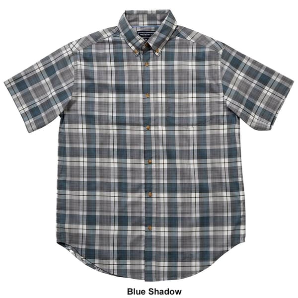 Mens Architect&#174; Plaid Weekender Button Down Short Sleeve Shirt