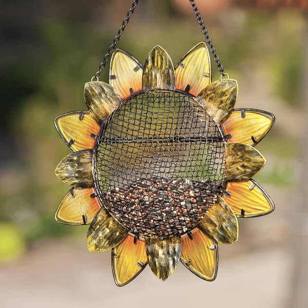 Evergreen Sunflower Bird Feeder with Perch