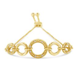 Diamond Classics™ Yellow Plated Adjustable Bracelet