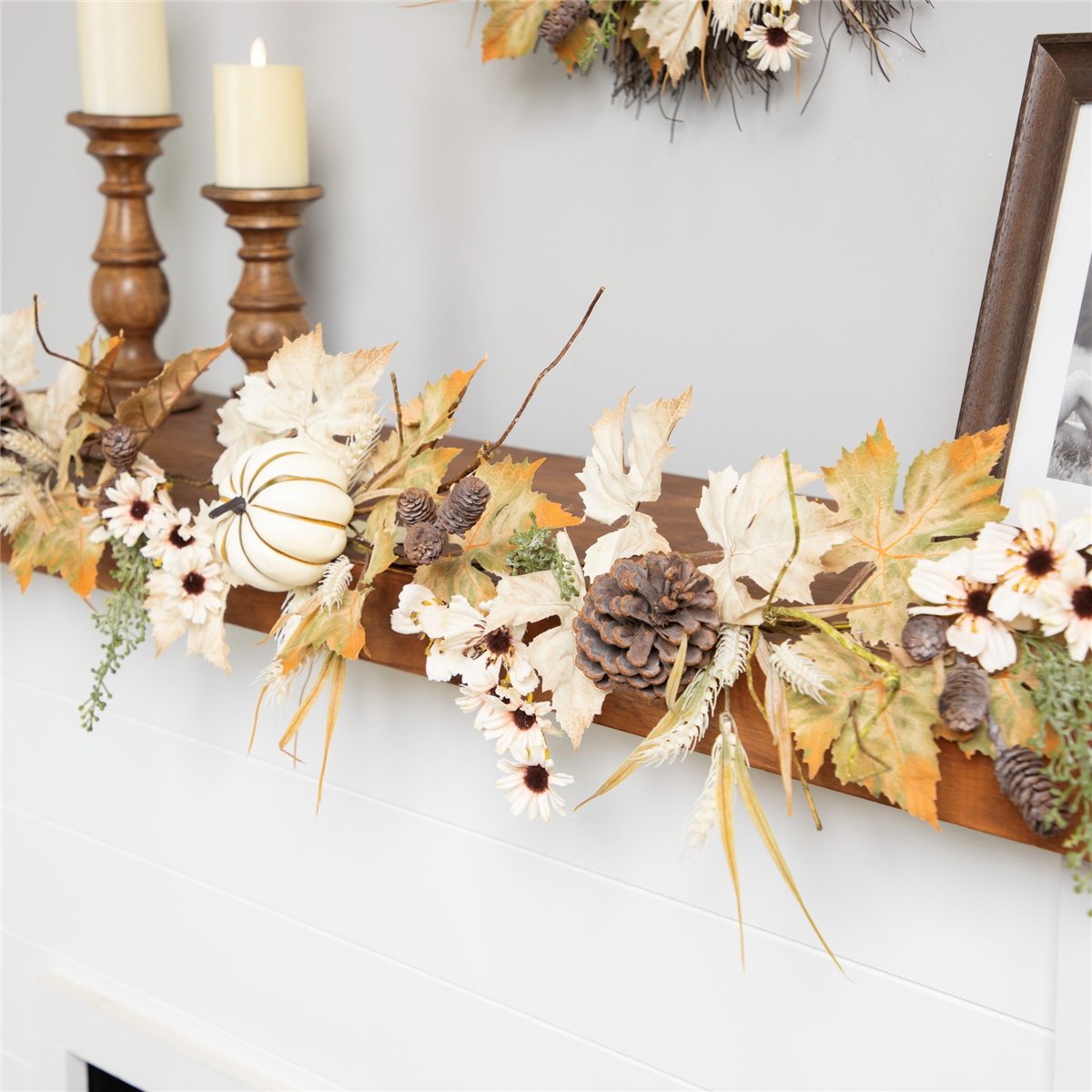 Northlight 5ft. Pumpkin & Pinecone Fall Harvest Garland