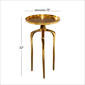 9th & Pike® Gold Aluminum Contemporary Accent Table - image 4