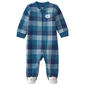 Baby Boy (NB-9M) Carter''s(R) Bear Plaid Zip Sleep & Play Pajamas - image 1