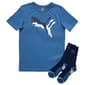 Boys &#40;8-20&#41; Puma&#40;R&#41; Cotton Jersey Tee with Crew Socks - Blue/Grey - image 1