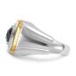 Mens Gentlemens Classics&#8482; 14kt. Two-Tone Gold Sapphire Ring - image 3
