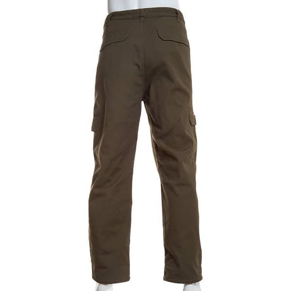 Mens Stanley Fleece Lined Canvas Cargo Pants