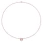 Gemstone Classics™ 10kt. Rose Gold Diamond Swirl Necklace - image 4