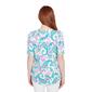 Womens Ruby Rd. Spring Oasis Short Sleeve Paisley Tee - image 2