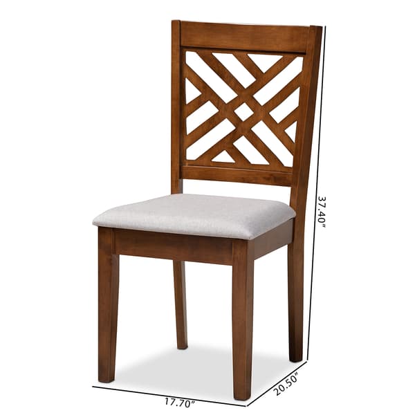 Baxton Studio Caron 4 Piece Dining Chair Set