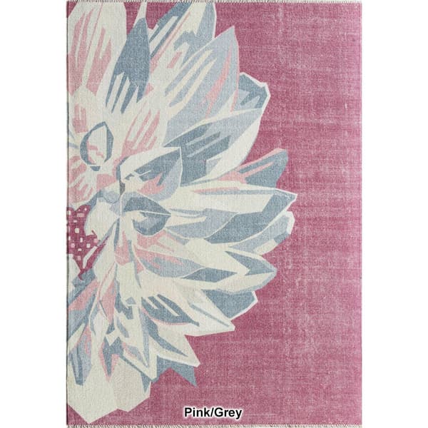 Elizabeth Sutton Maisie Large Flower Rectangular Area Rug