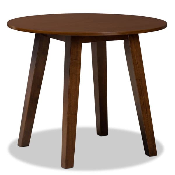 Baxton Studio Rava Walnut Brown Finished Wood 5pc. Dining Set