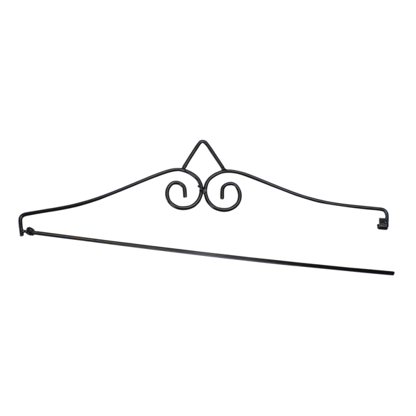 Northlight 14.5 Inch Black Metal Garden Flag Hanger
